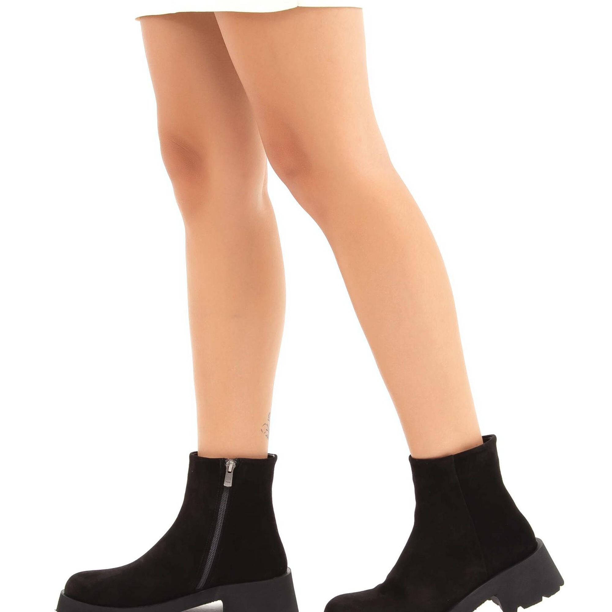 Tamer Tanca Kadın Hakiki Deri Siyah Süet Casual Bot