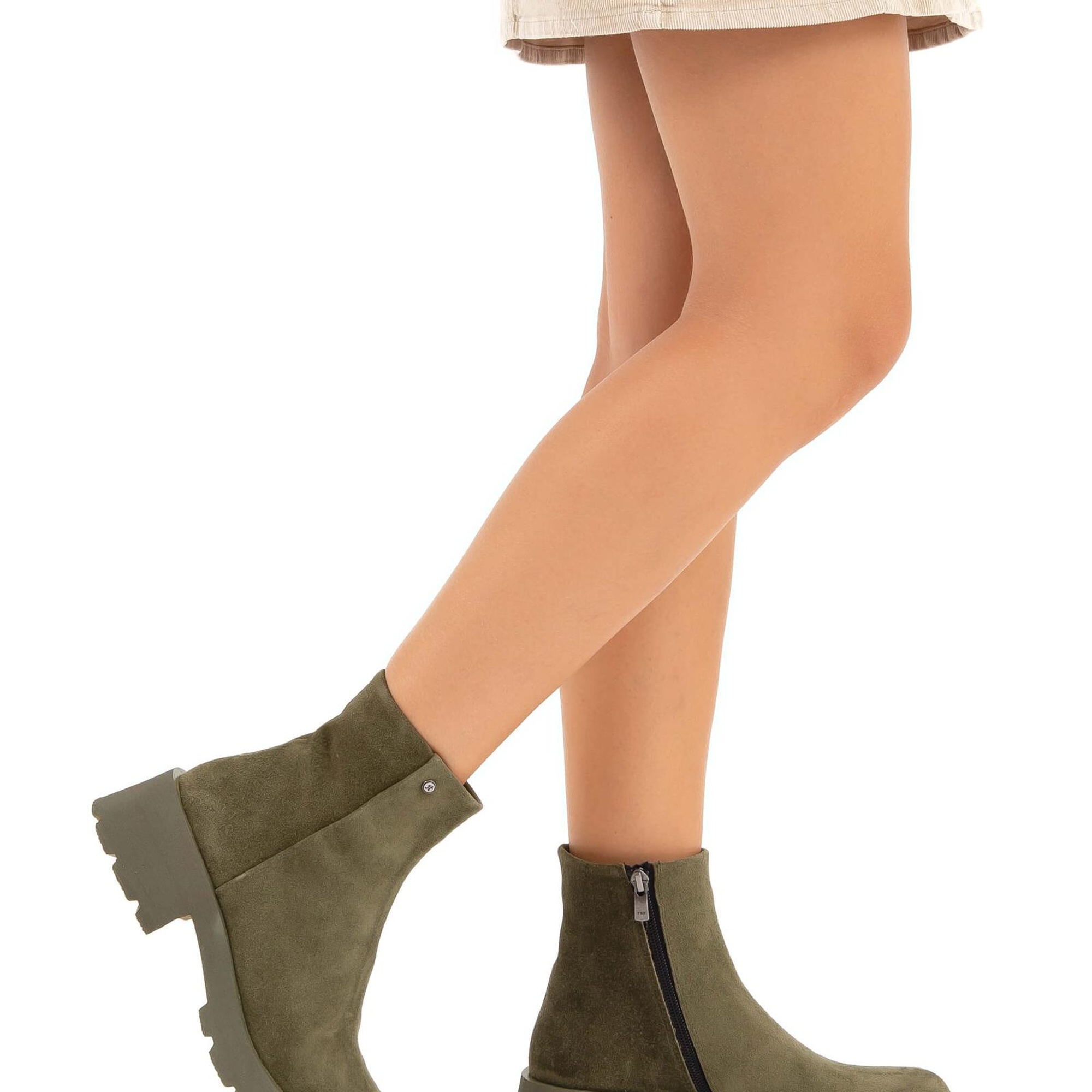 Tamer Tanca Kadın Hakiki Deri Yeşil Casual Bot