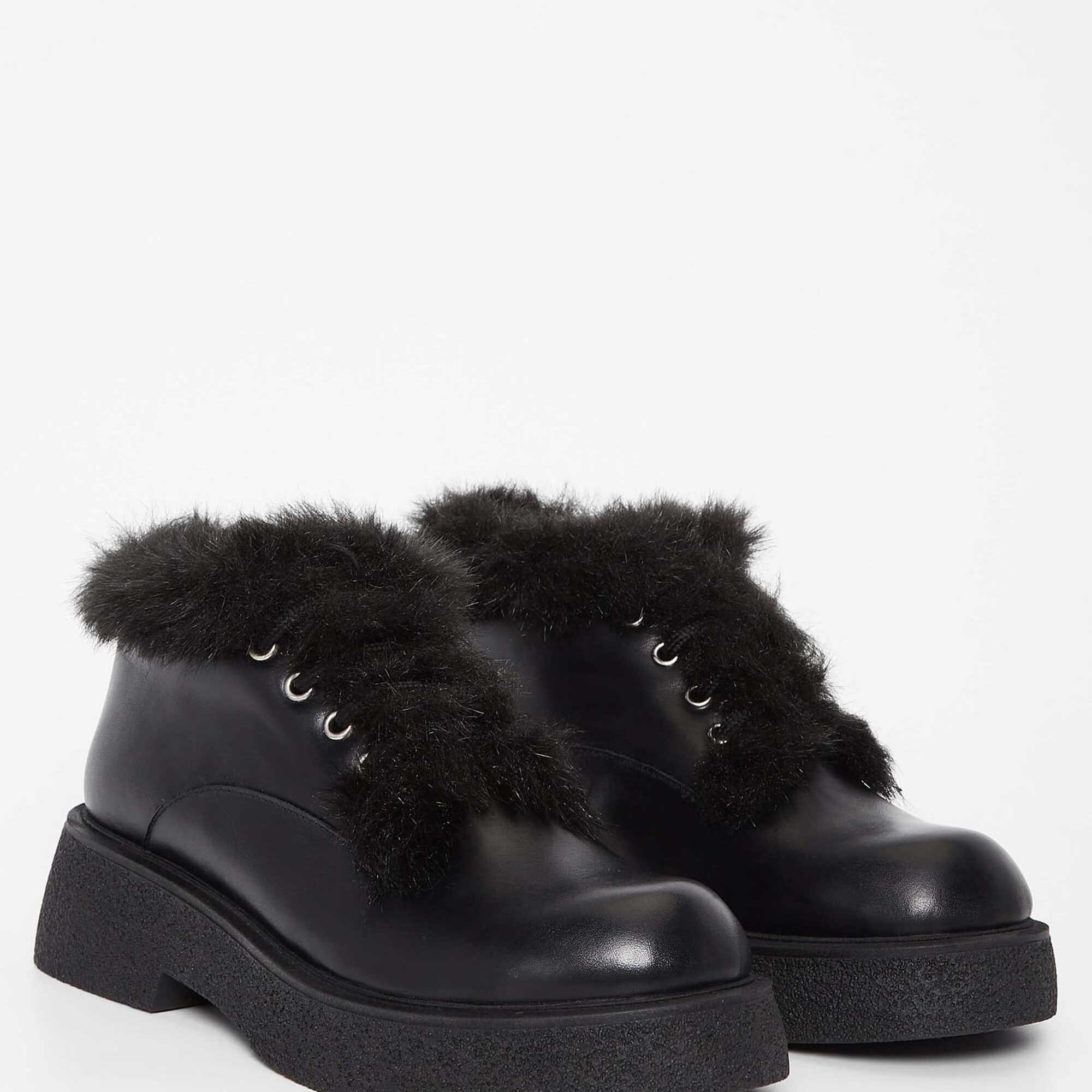 Tamer Tanca Kadın Hakiki Deri Siyah Deri Casual Bot