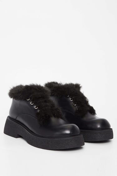  Tamer Tanca Kadın Hakiki Deri Siyah Deri Casual Bot