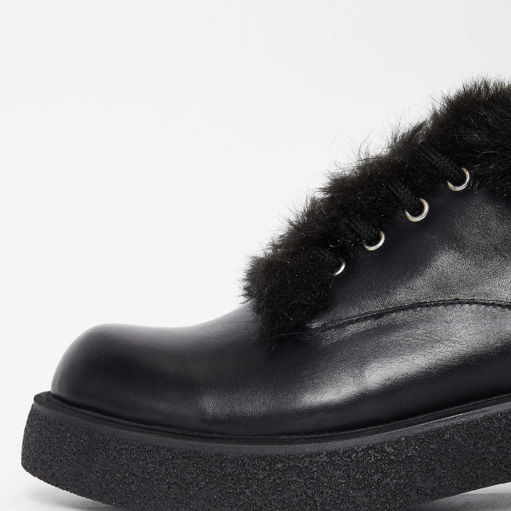 Tamer Tanca Kadın Hakiki Deri Siyah Deri Casual Bot