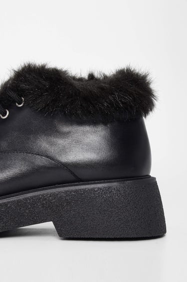  Tamer Tanca Kadın Hakiki Deri Siyah Deri Casual Bot