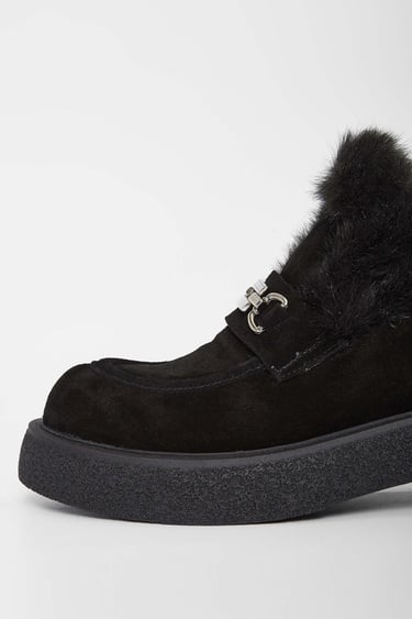  Tamer Tanca Kadın Hakiki Deri Siyah Süet Casual Bot