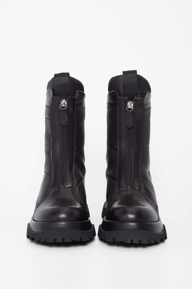  Tamer Tanca Kadın Hakiki Deri Siyah Deri Casual Bot