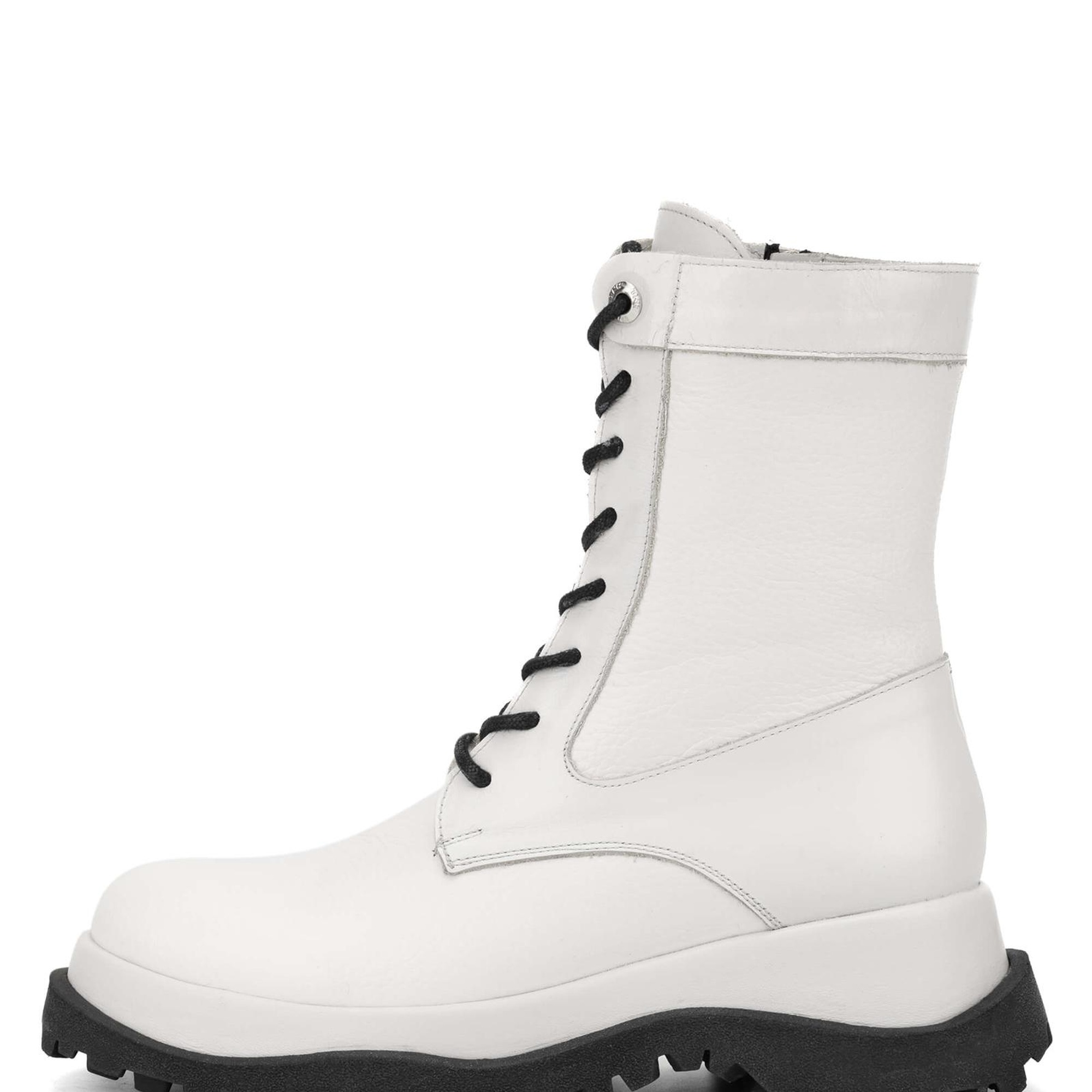 Tamer Tanca Kadın Hakiki Deri Kırık Beyaz Casual Bot