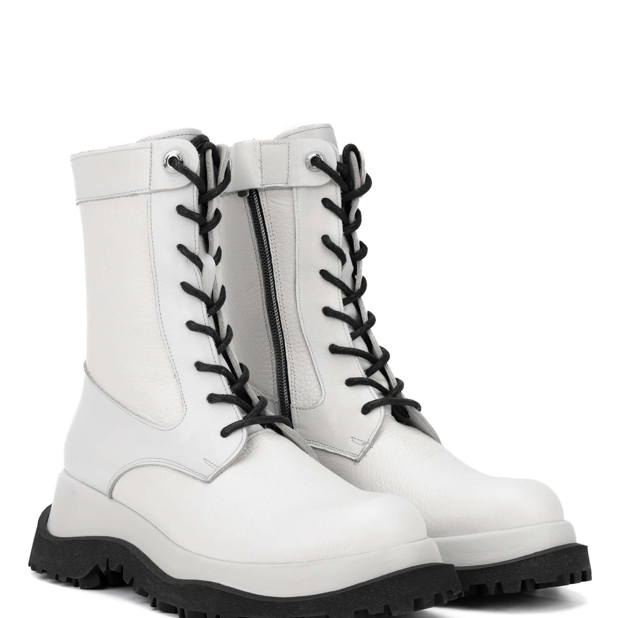 Tamer Tanca Kadın Hakiki Deri Kırık Beyaz Casual Bot