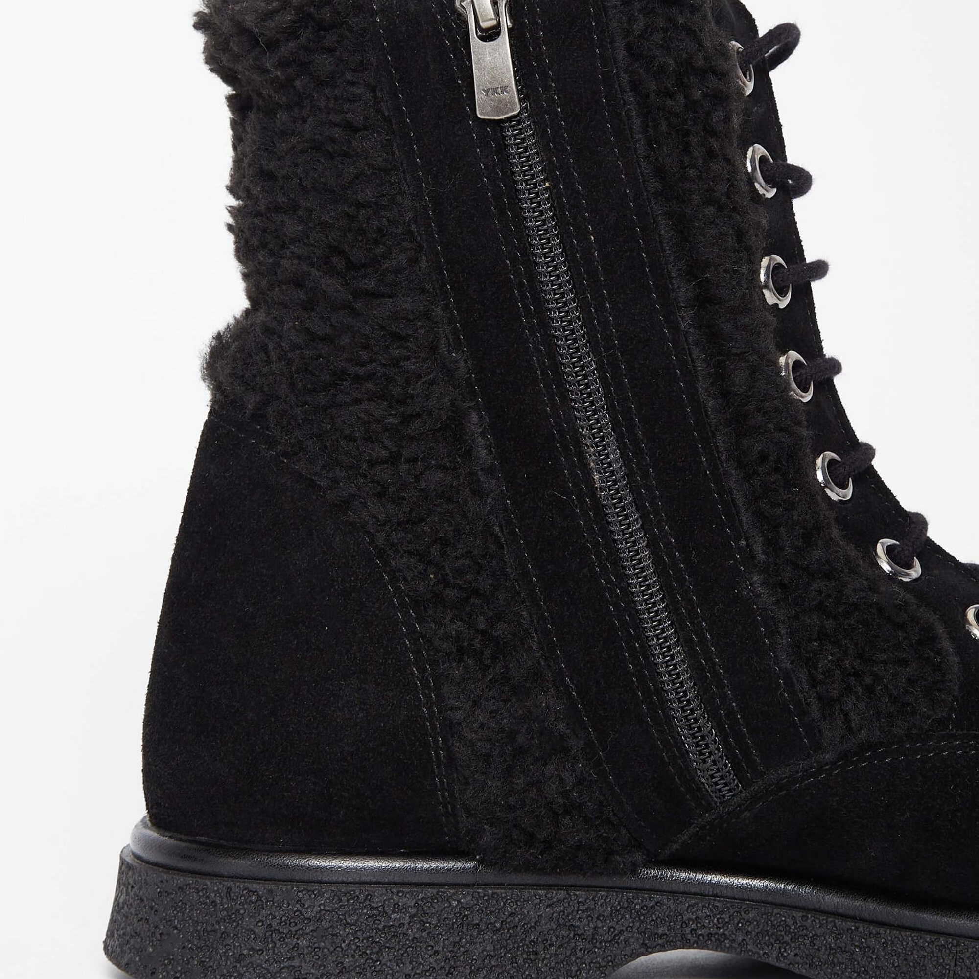 Tamer Tanca Kadın Hakiki Deri Siyah Süet Casual Bot