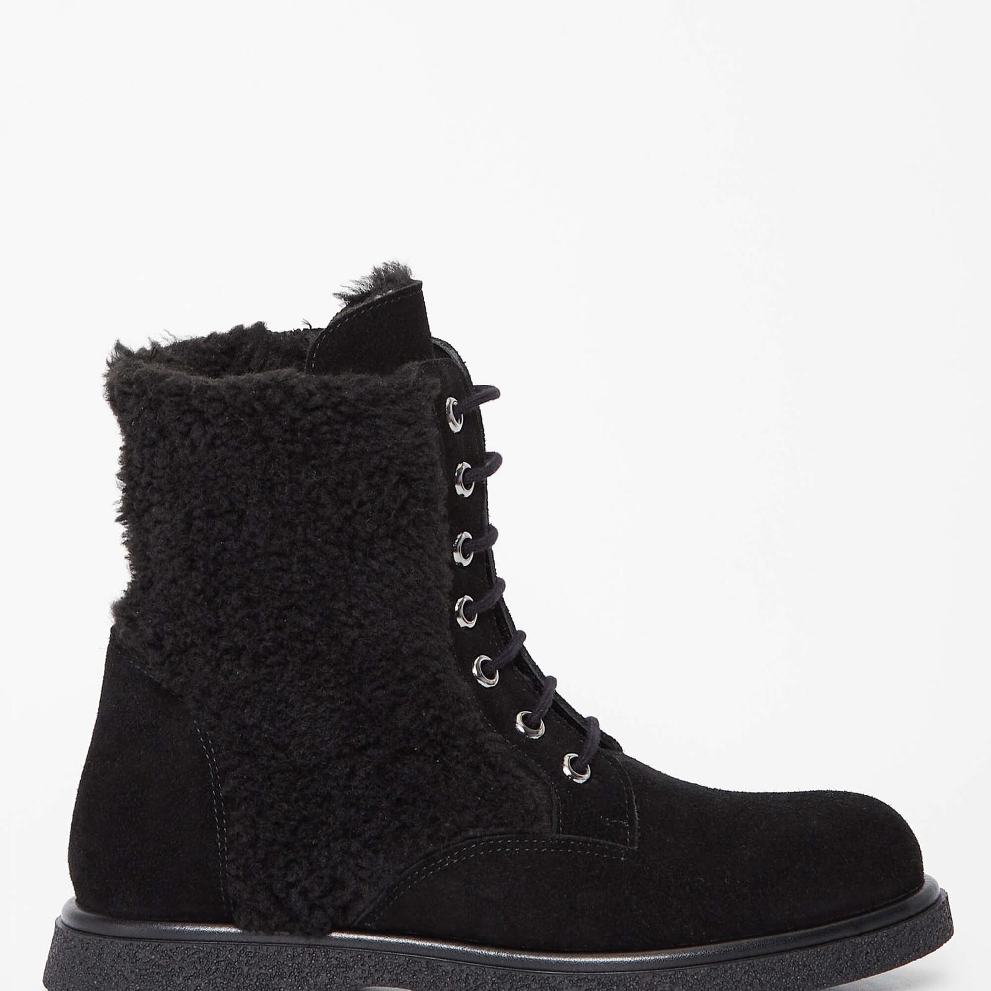 Tamer Tanca Kadın Hakiki Deri Siyah Süet Casual Bot