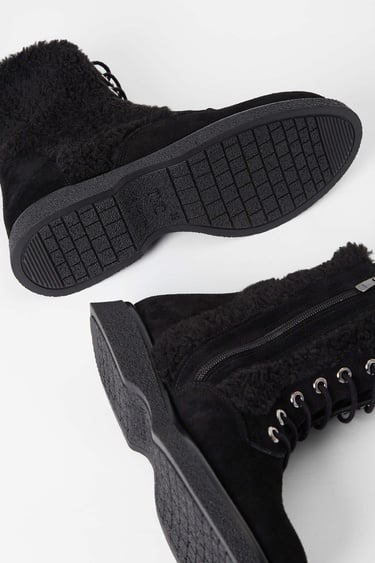  Tamer Tanca Kadın Hakiki Deri Siyah Süet Casual Bot