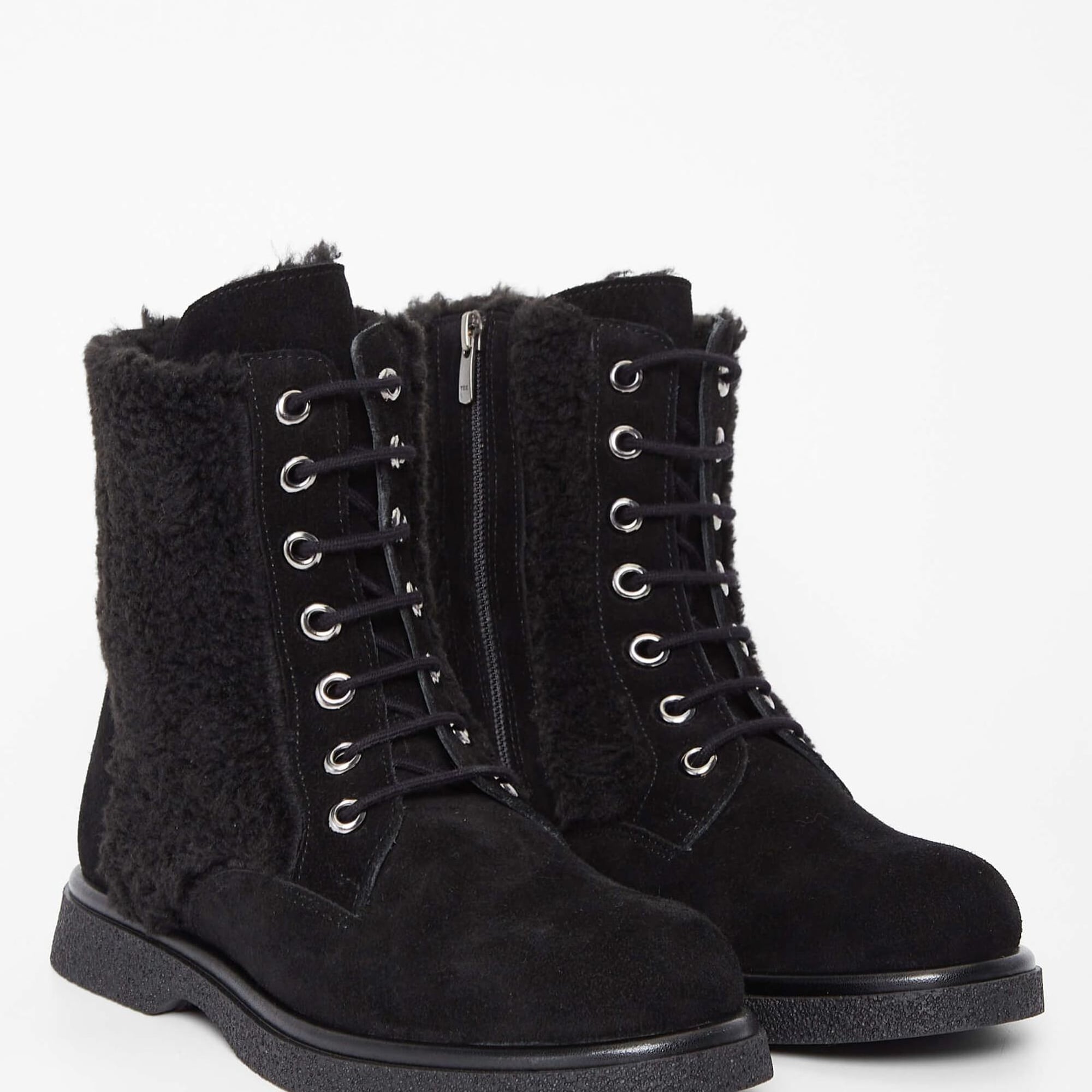 Tamer Tanca Kadın Hakiki Deri Siyah Süet Casual Bot