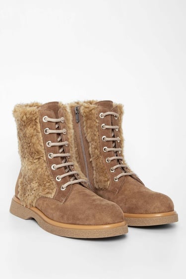  Tamer Tanca Kadın Hakiki Deri Vizon Casual Bot