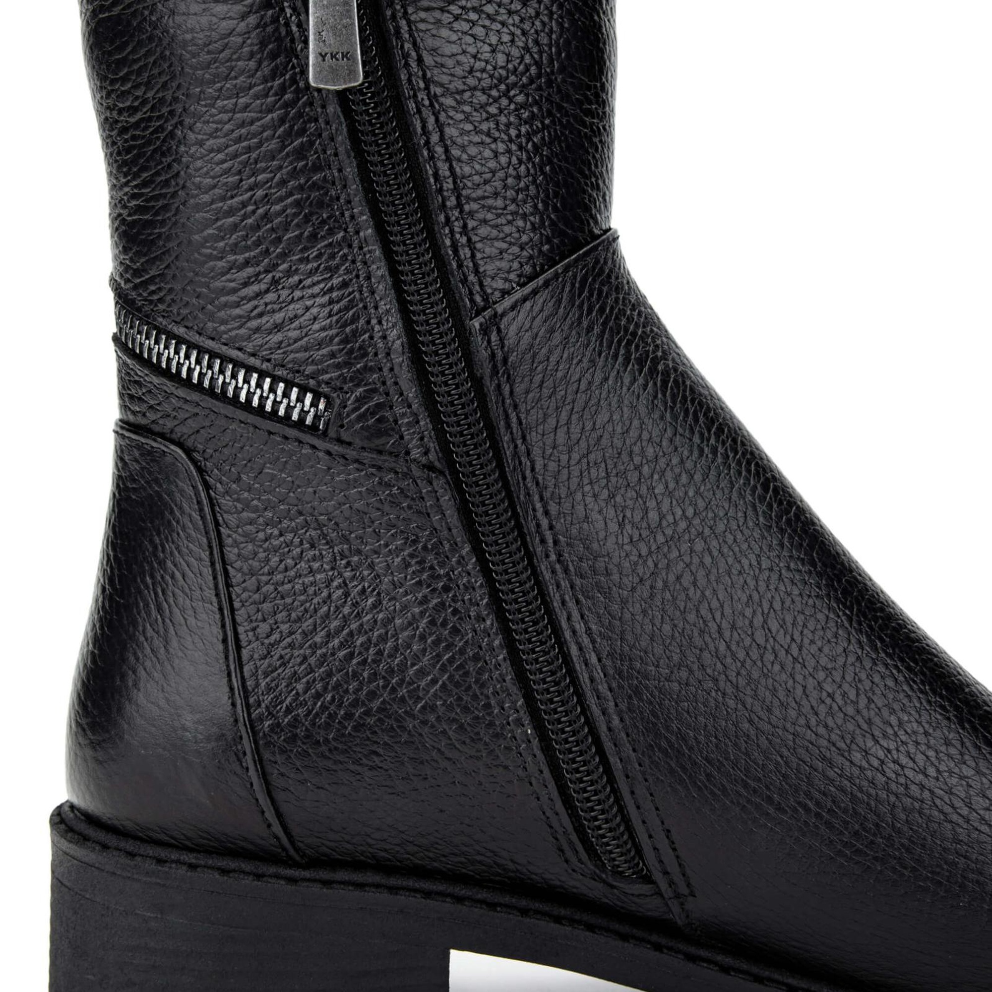 Tamer Tanca Kadın Hakiki Deri Siyah Floter Casual Bot