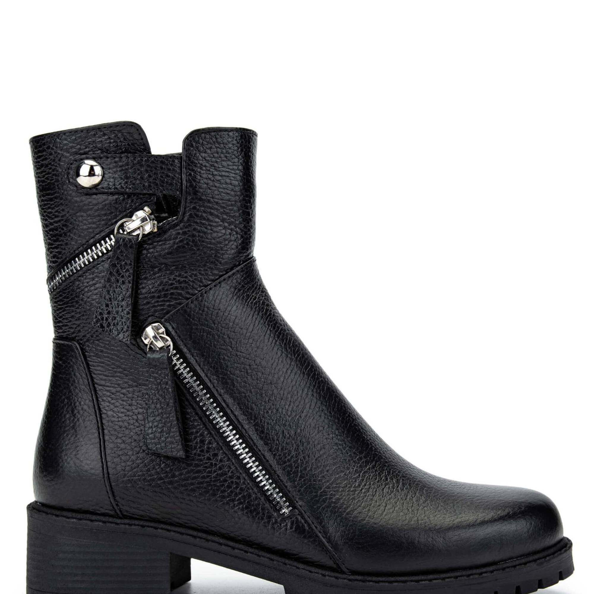 Tamer Tanca Kadın Hakiki Deri Siyah Floter Casual Bot