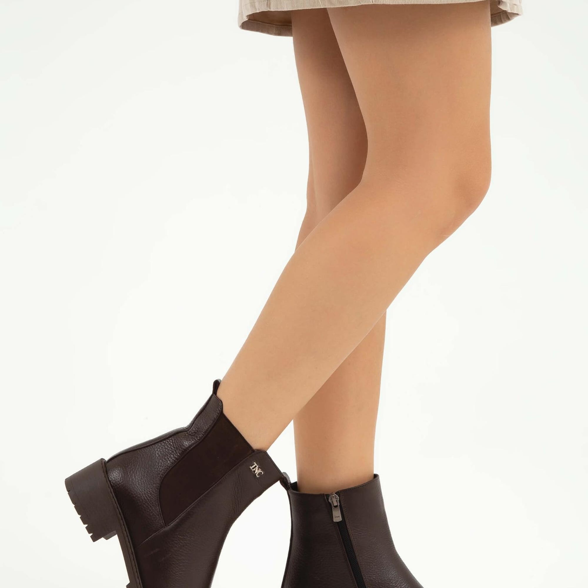 Tamer Tanca Kadın Hakiki Deri Kahverengi Floter Casual Bot