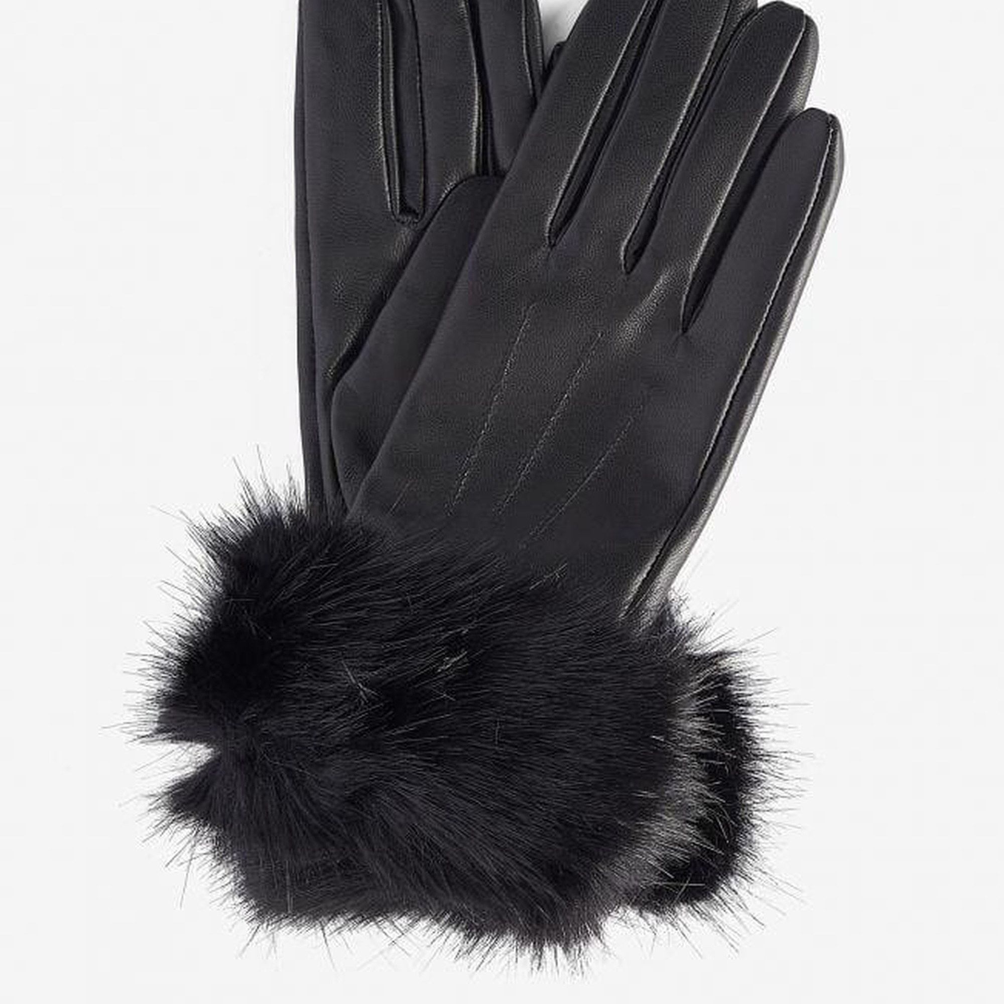 Barbour Suni Kürklü Deri Eldiven