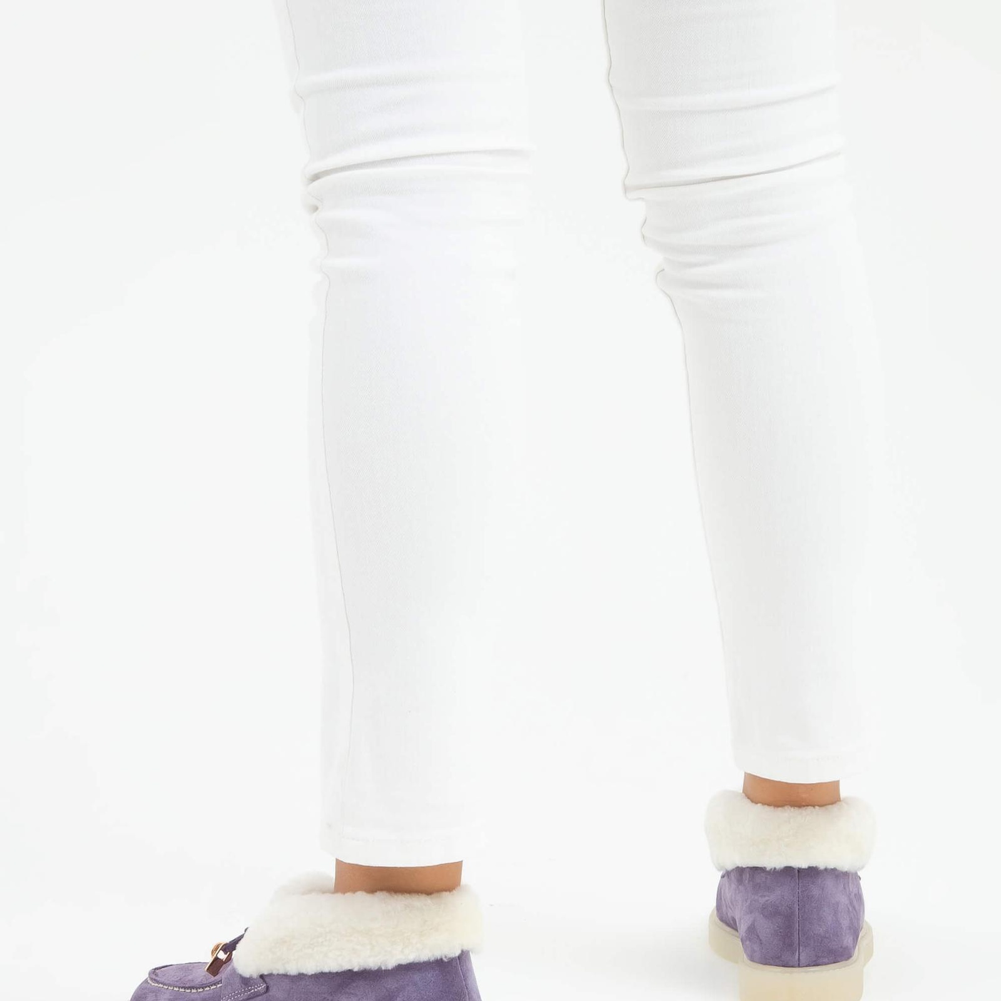 Tamer Tanca Kadın Hakiki Deri Mor Casual Bot