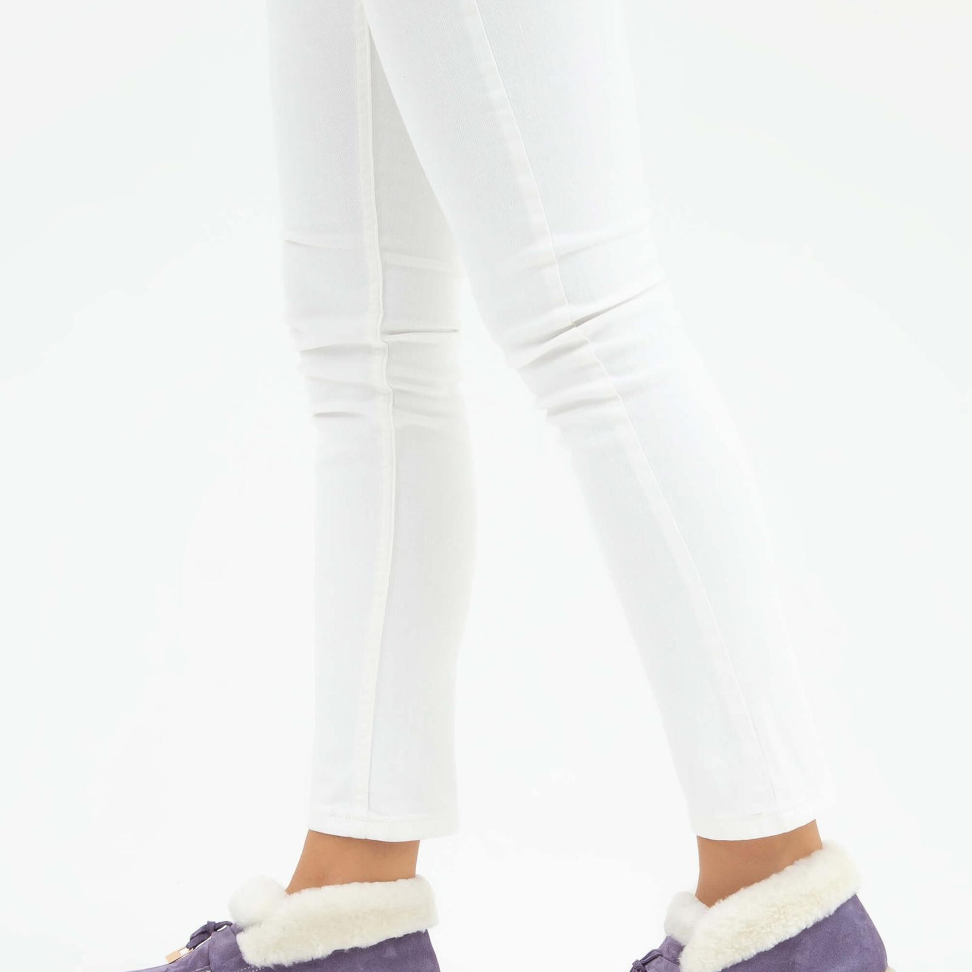 Tamer Tanca Kadın Hakiki Deri Mor Casual Bot