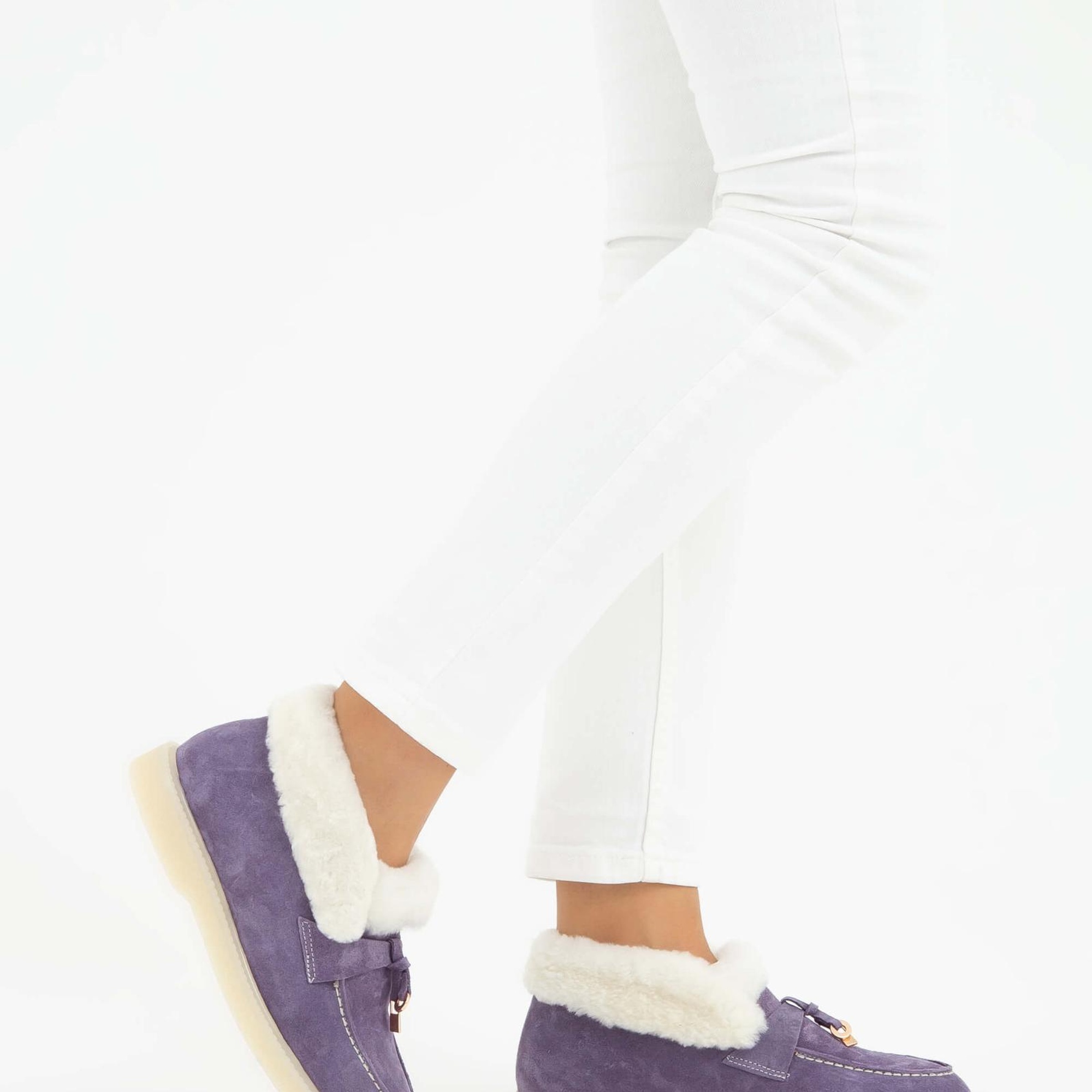 Tamer Tanca Kadın Hakiki Deri Mor Casual Bot