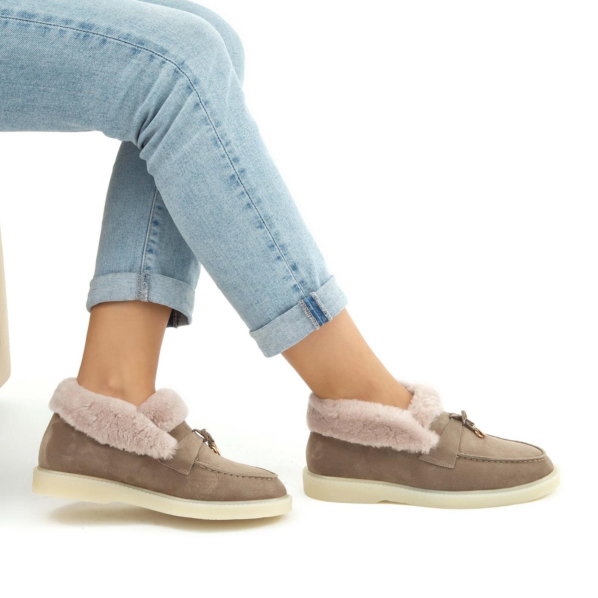 Tamer Tanca Kadın Hakiki Deri Vizon Casual Bot