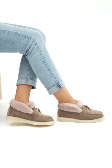  Tamer Tanca Kadın Hakiki Deri Vizon Casual Bot