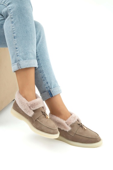  Tamer Tanca Kadın Hakiki Deri Vizon Casual Bot