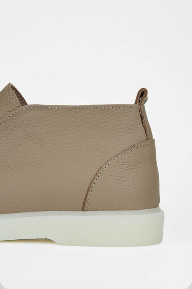  Tamer Tanca Kadın Hakiki Deri Bej Casual Bot