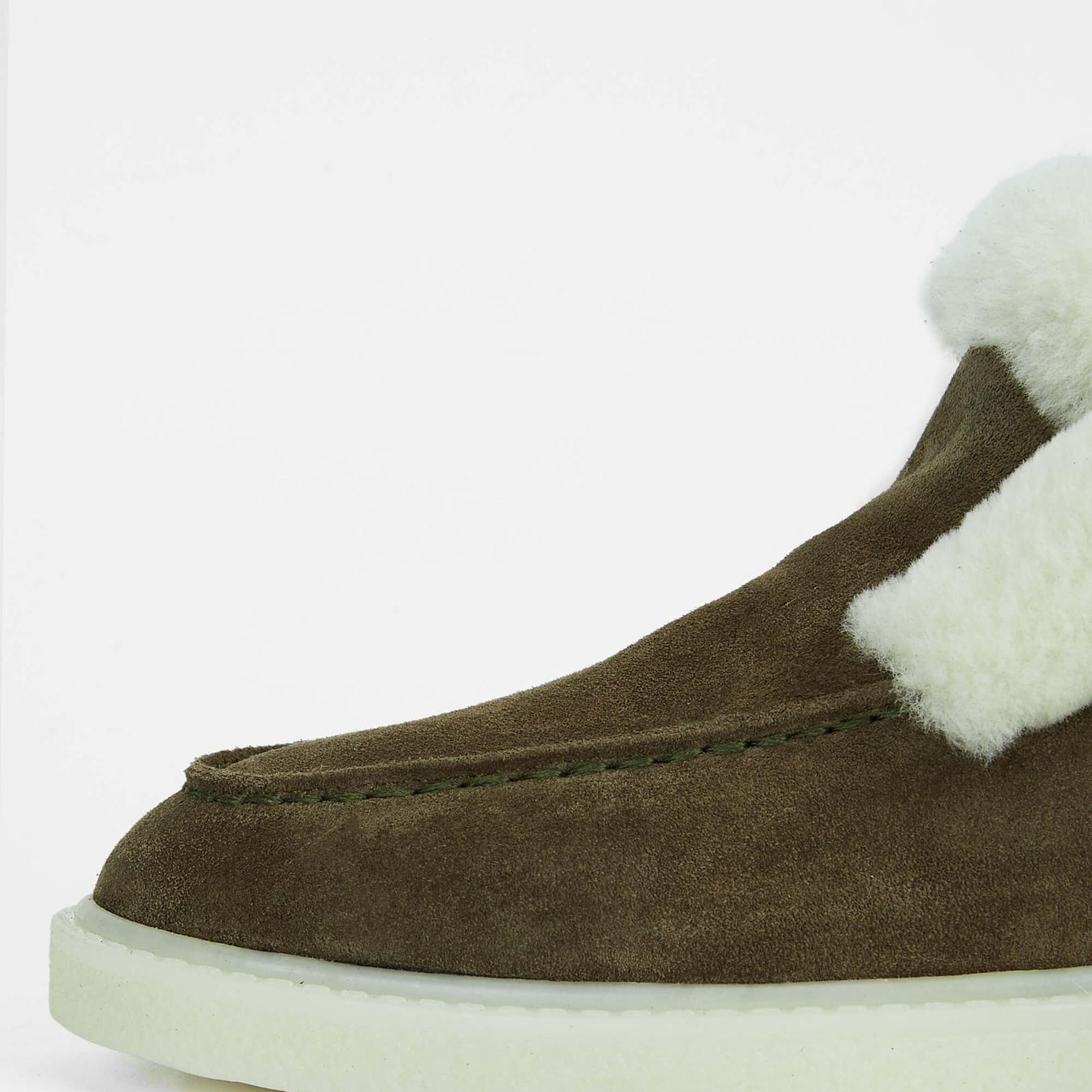 Tamer Tanca Kadın Hakiki Deri Haki Süet Casual Bot