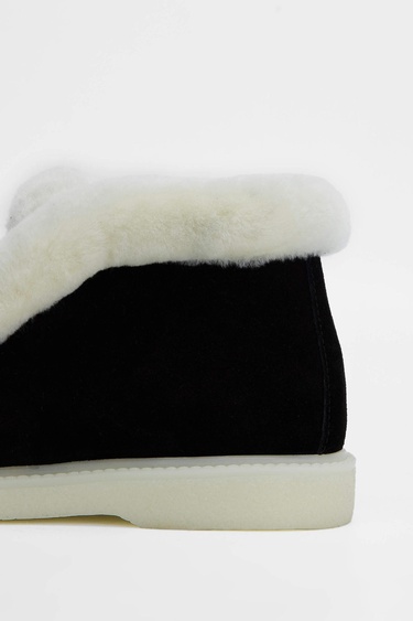  Tamer Tanca Kadın Hakiki Deri Siyah Süet Casual Bot