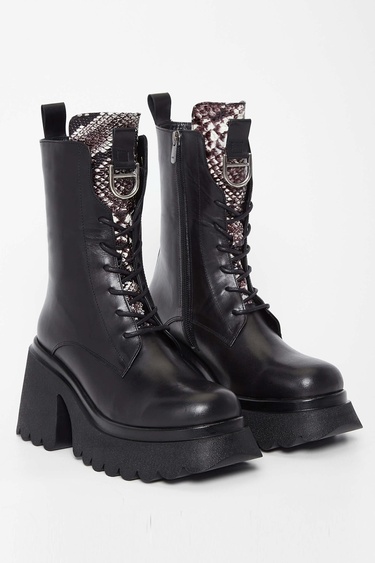  Tamer Tanca Kadın Hakiki Deri Siyah Deri Casual Bot