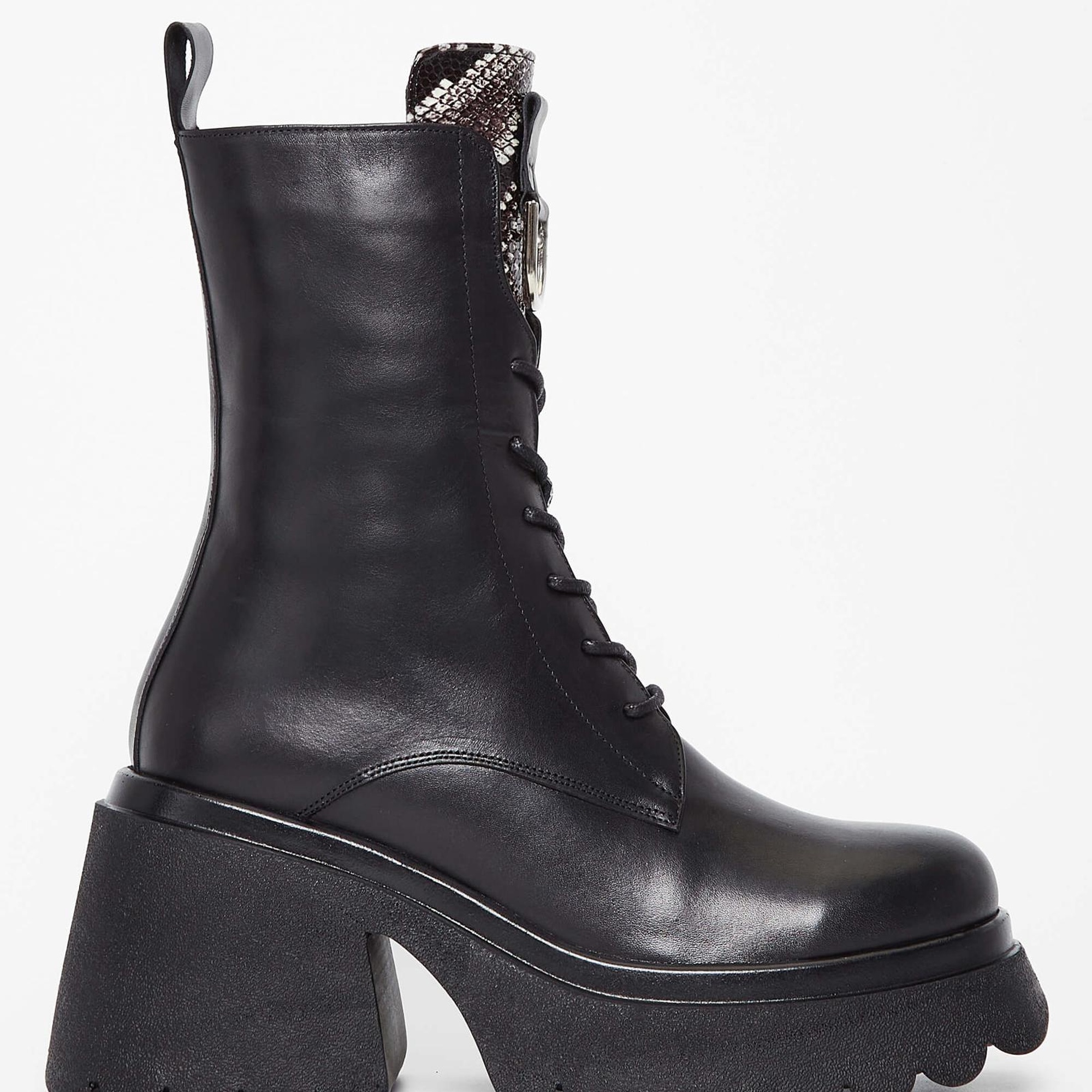 Tamer Tanca Kadın Hakiki Deri Siyah Deri Casual Bot