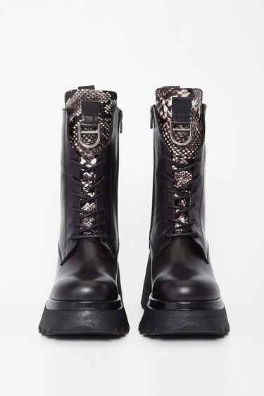  Tamer Tanca Kadın Hakiki Deri Siyah Deri Casual Bot