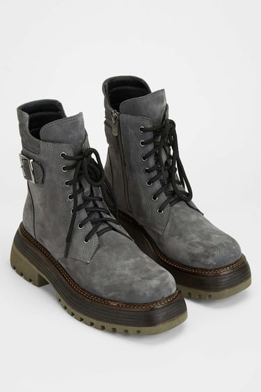  Tamer Tanca Kadın Hakiki Deri Gri Casual Bot