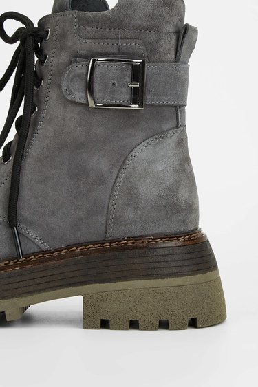  Tamer Tanca Kadın Hakiki Deri Gri Casual Bot