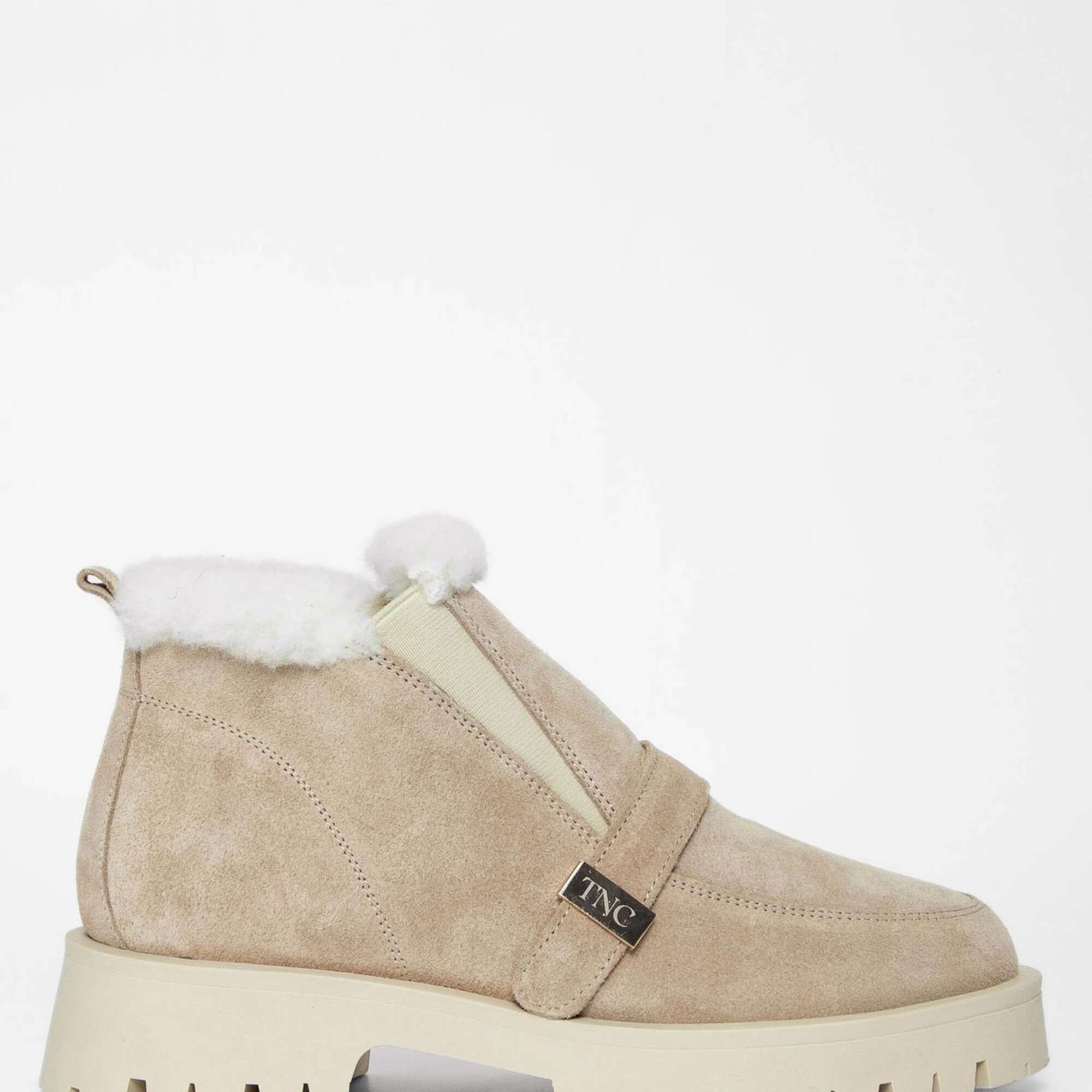 Tamer Tanca Kadın Hakiki Deri Bej Casual Bot