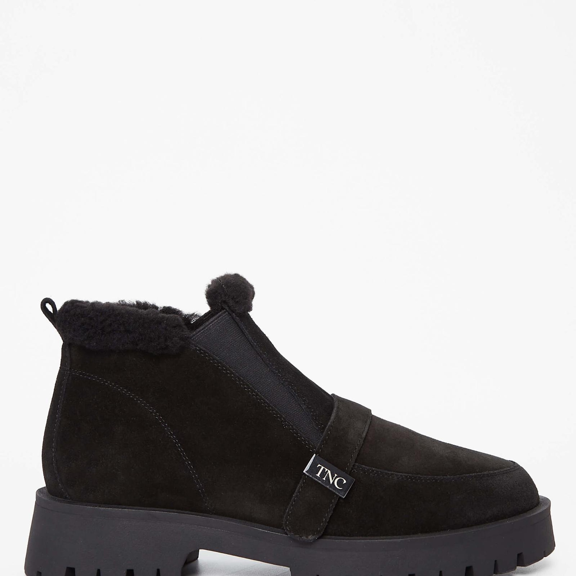 Tamer Tanca Kadın Hakiki Deri Siyah Süet Casual Bot