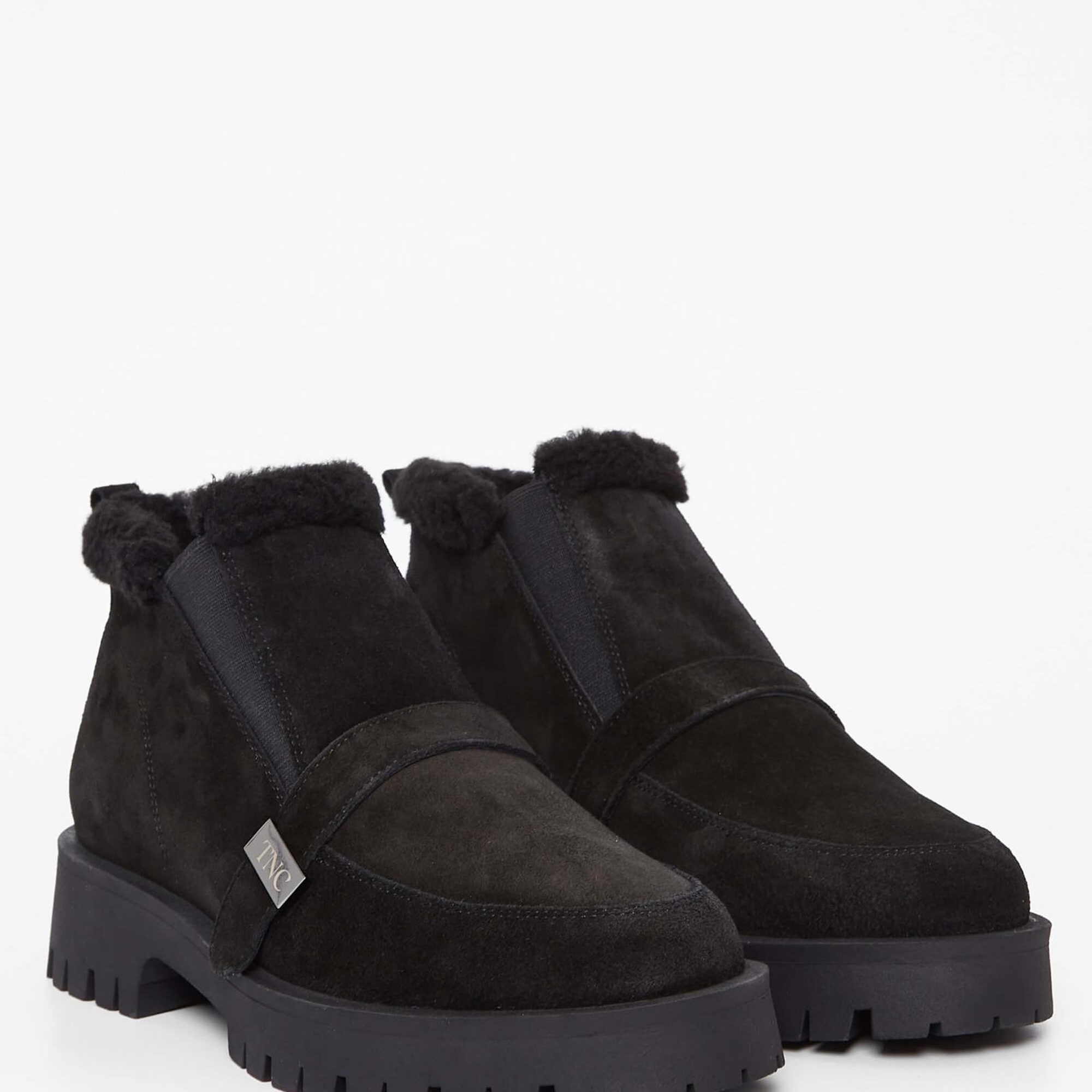 Tamer Tanca Kadın Hakiki Deri Siyah Süet Casual Bot