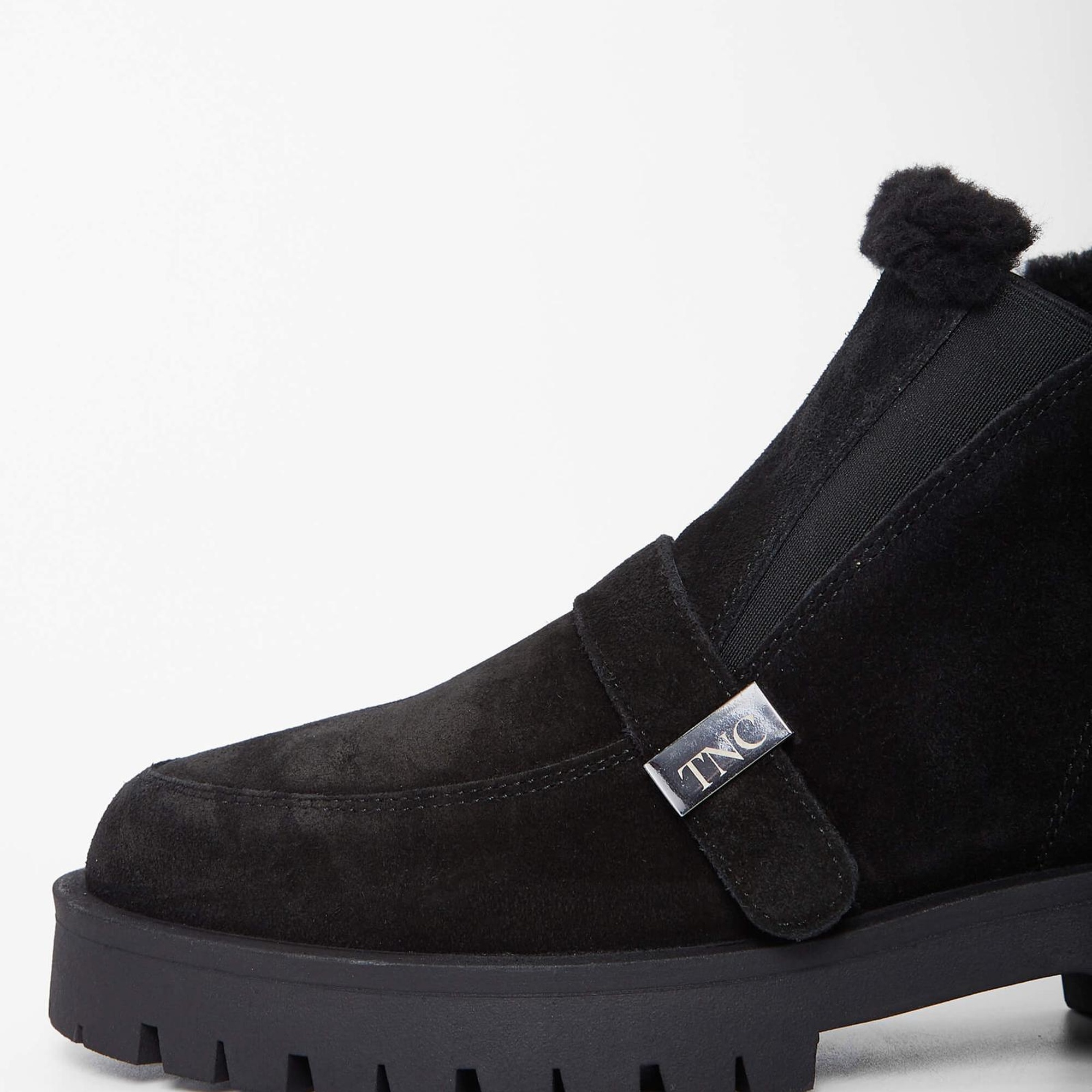 Tamer Tanca Kadın Hakiki Deri Siyah Süet Casual Bot