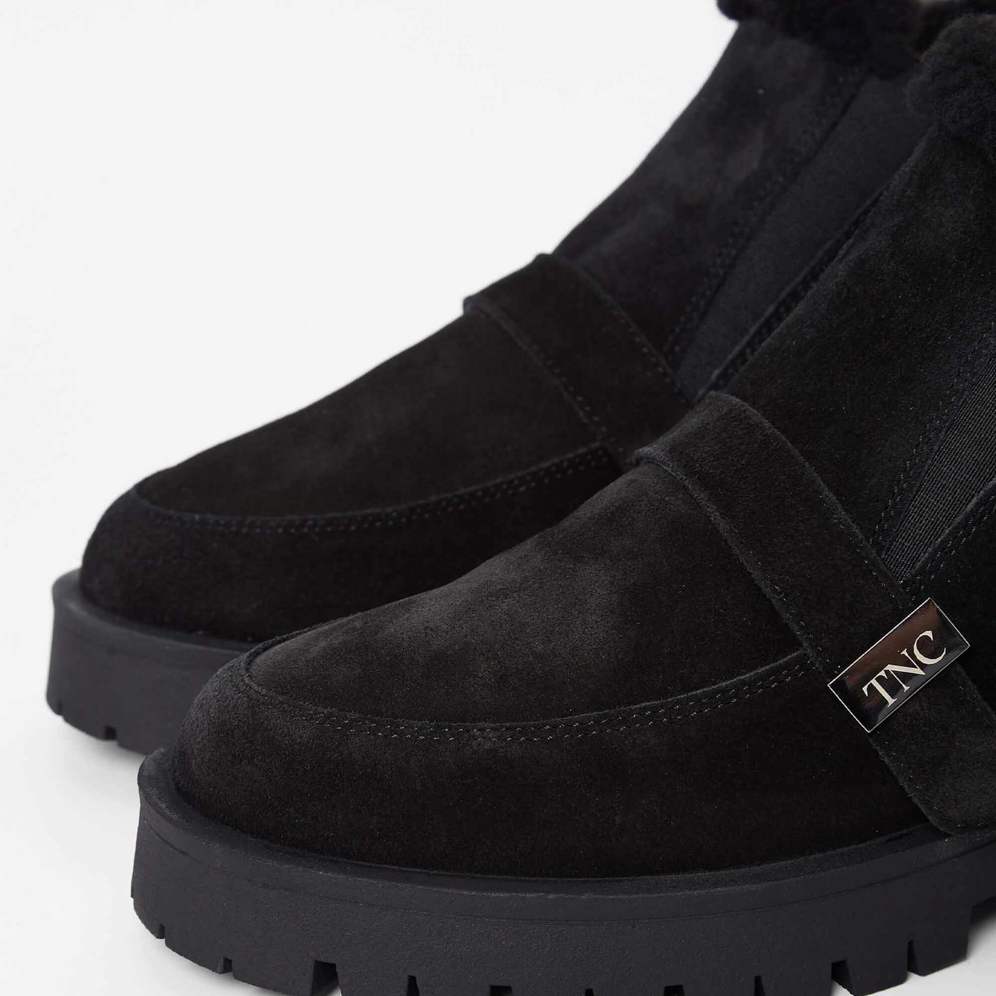 Tamer Tanca Kadın Hakiki Deri Siyah Süet Casual Bot