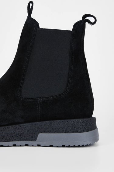  Tamer Tanca Kadın Hakiki Deri Siyah Süet Casual Bot