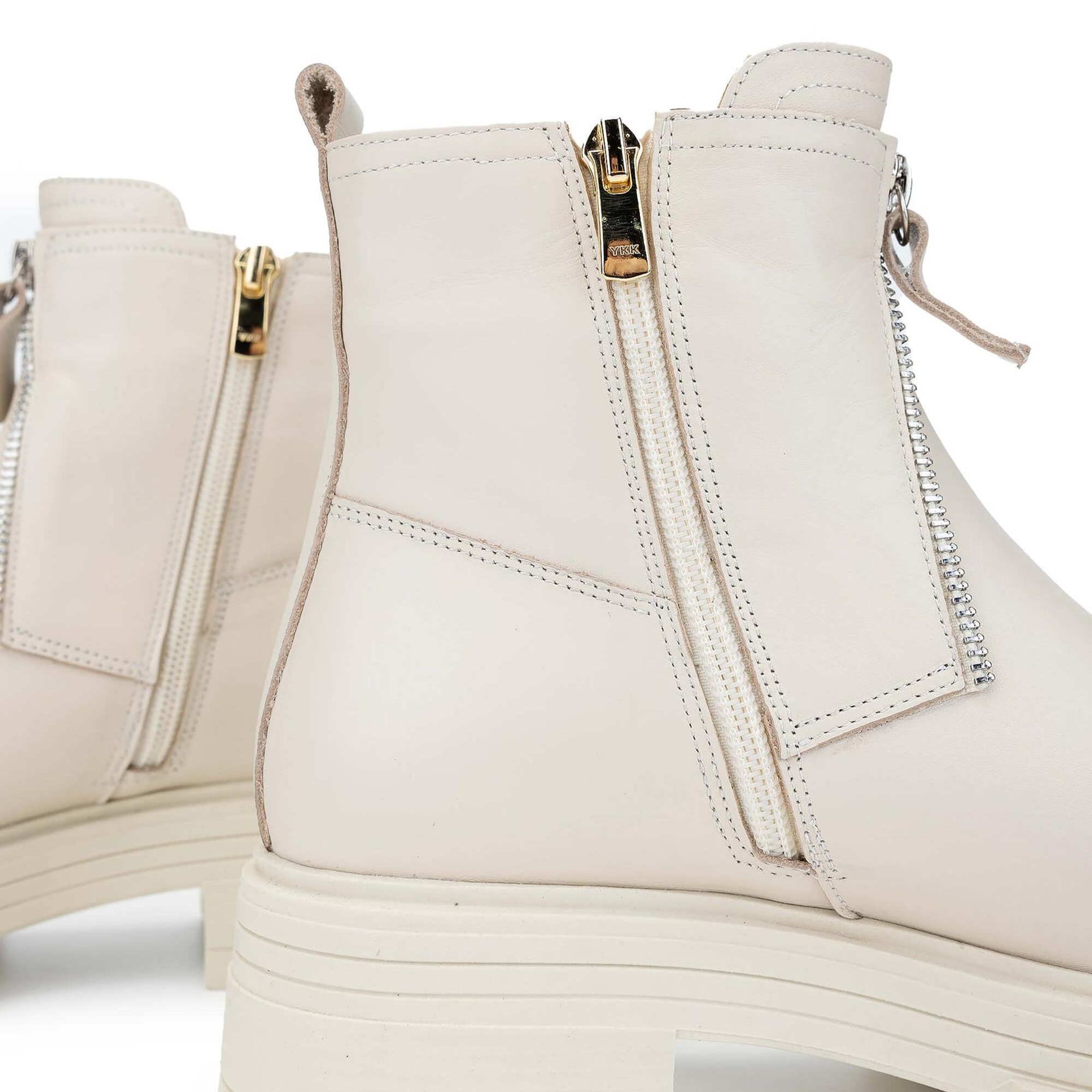 Tamer Tanca Kadın Hakiki Deri Bej Casual Bot