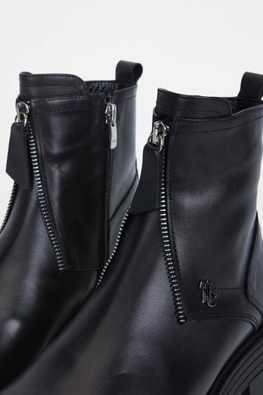  Tamer Tanca Kadın Hakiki Deri Siyah Deri Casual Bot