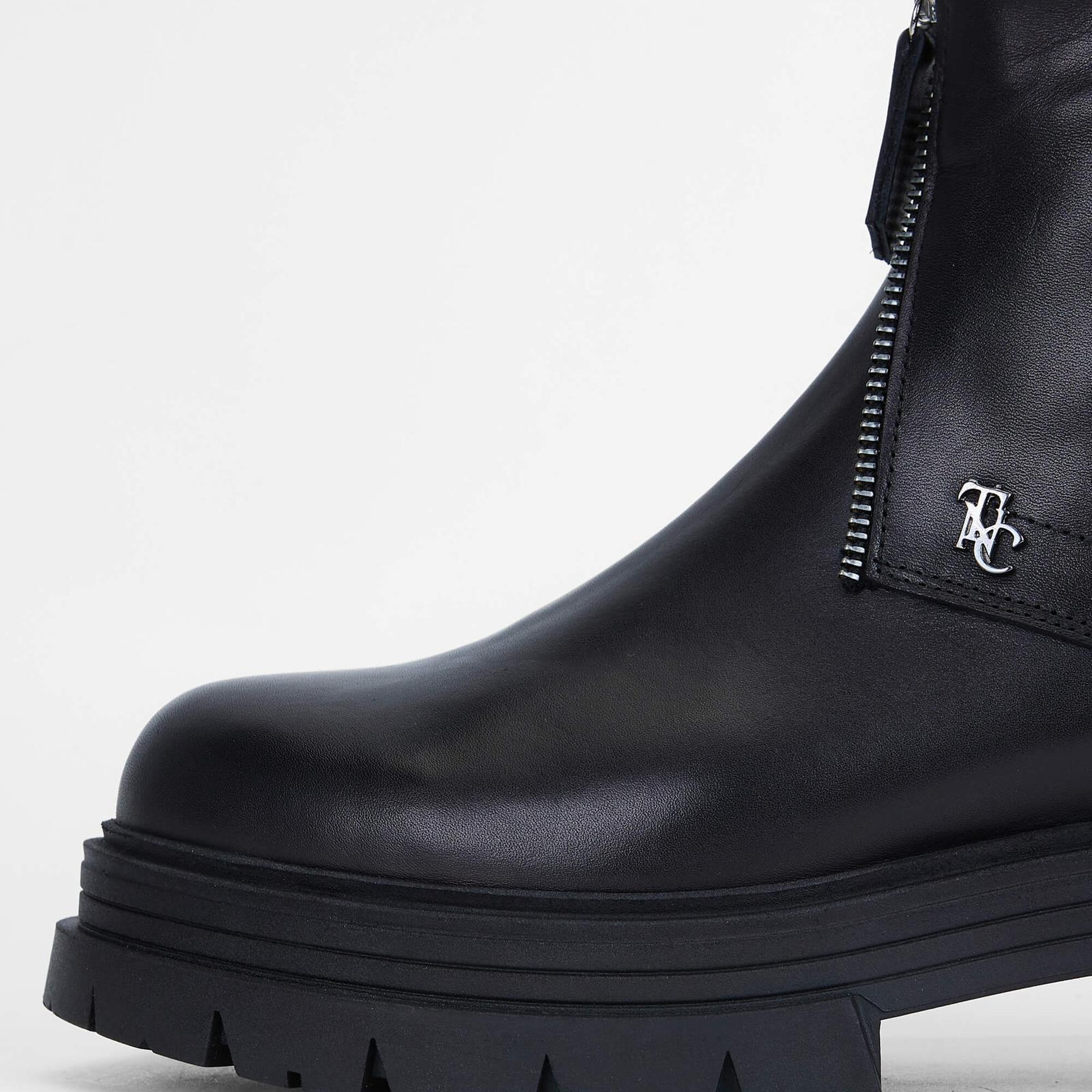 Tamer Tanca Kadın Hakiki Deri Siyah Deri Casual Bot