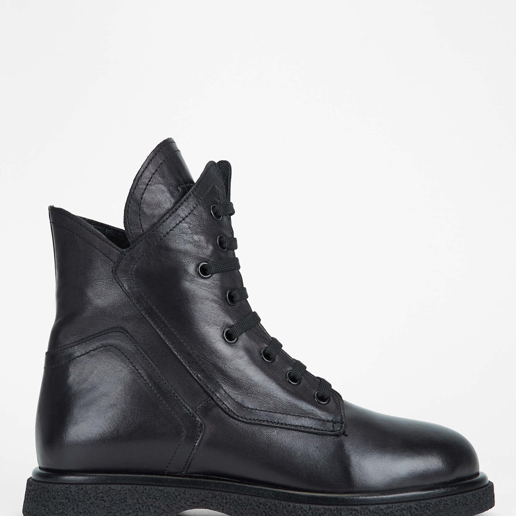 Tamer Tanca Kadın Hakiki Deri Siyah Deri Casual Bot