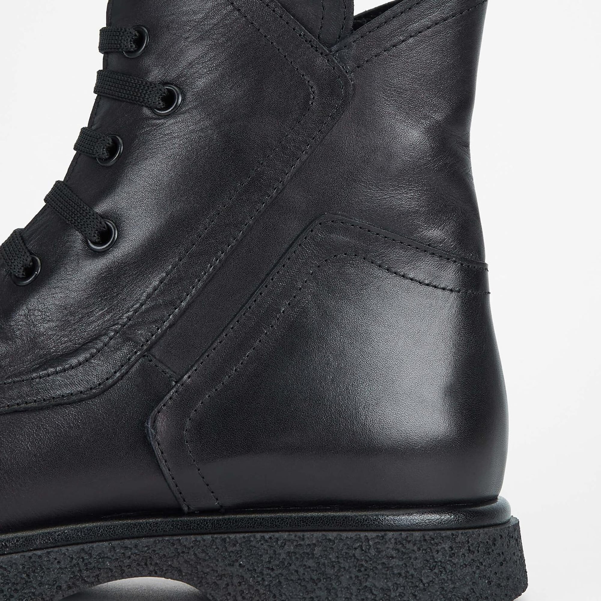 Tamer Tanca Kadın Hakiki Deri Siyah Deri Casual Bot