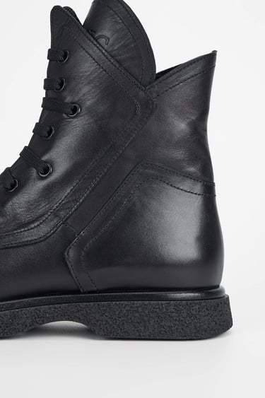  Tamer Tanca Kadın Hakiki Deri Siyah Deri Casual Bot