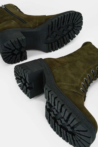  Tamer Tanca Kadın Hakiki Deri Haki Süet Casual Bot