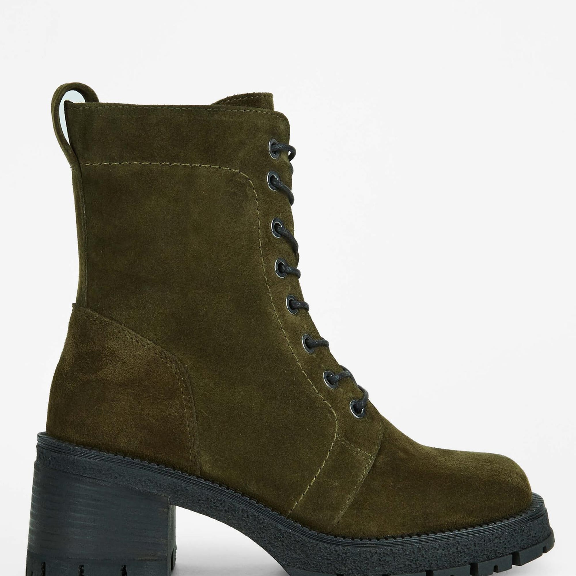 Tamer Tanca Kadın Hakiki Deri Haki Süet Casual Bot