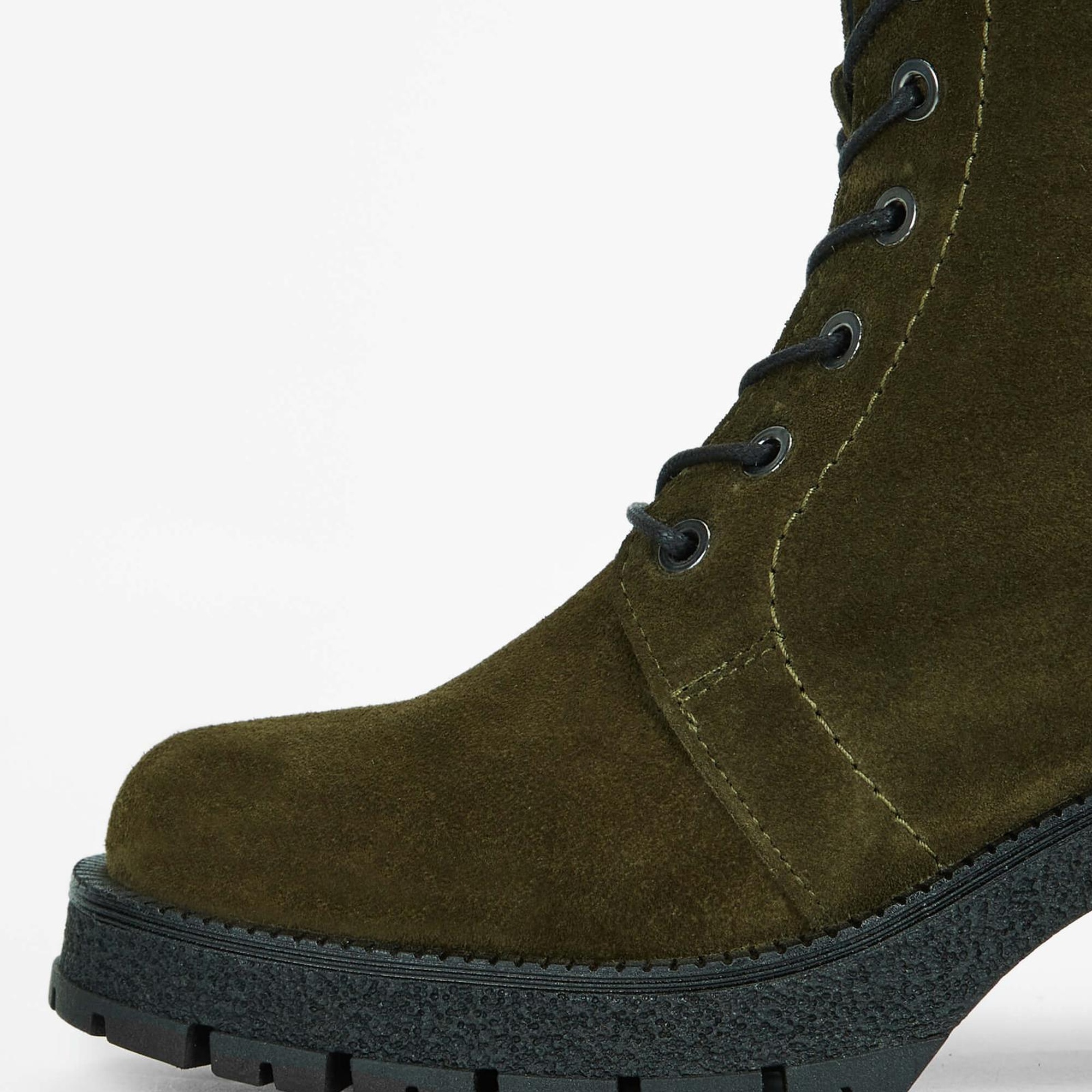 Tamer Tanca Kadın Hakiki Deri Haki Süet Casual Bot