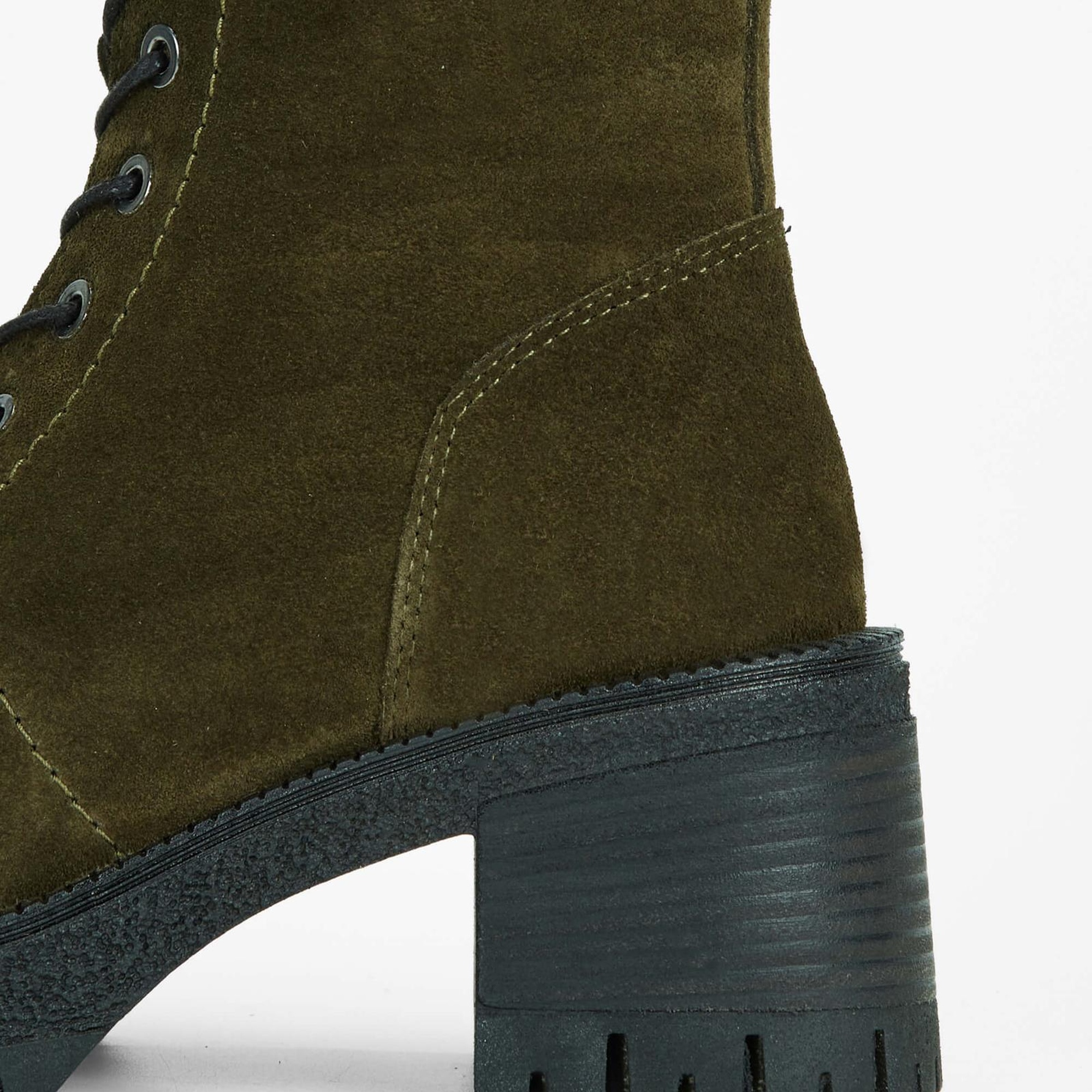 Tamer Tanca Kadın Hakiki Deri Haki Süet Casual Bot