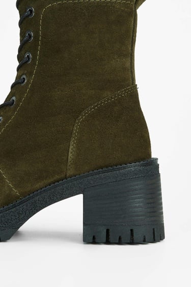  Tamer Tanca Kadın Hakiki Deri Haki Süet Casual Bot